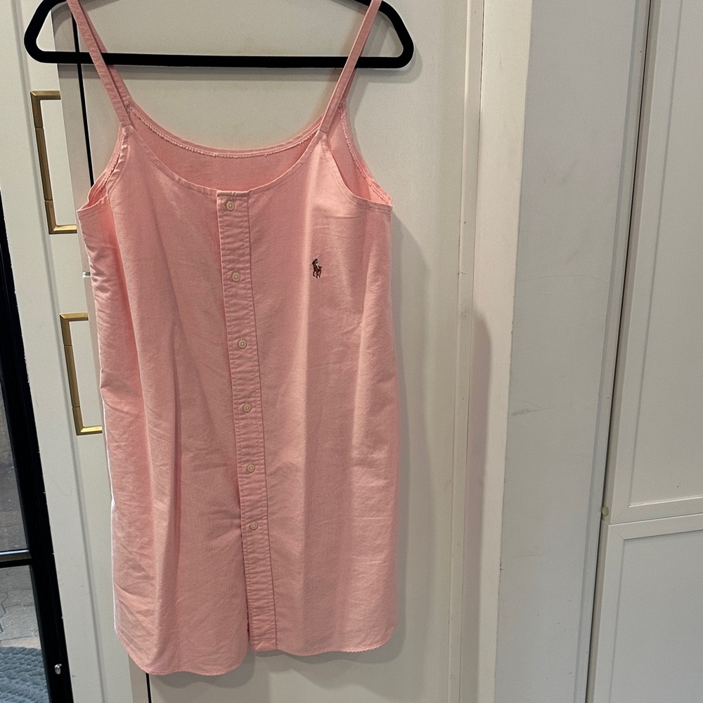 Ralph Lauren Polo pink Sleeveless Button-Down “shirt dress”